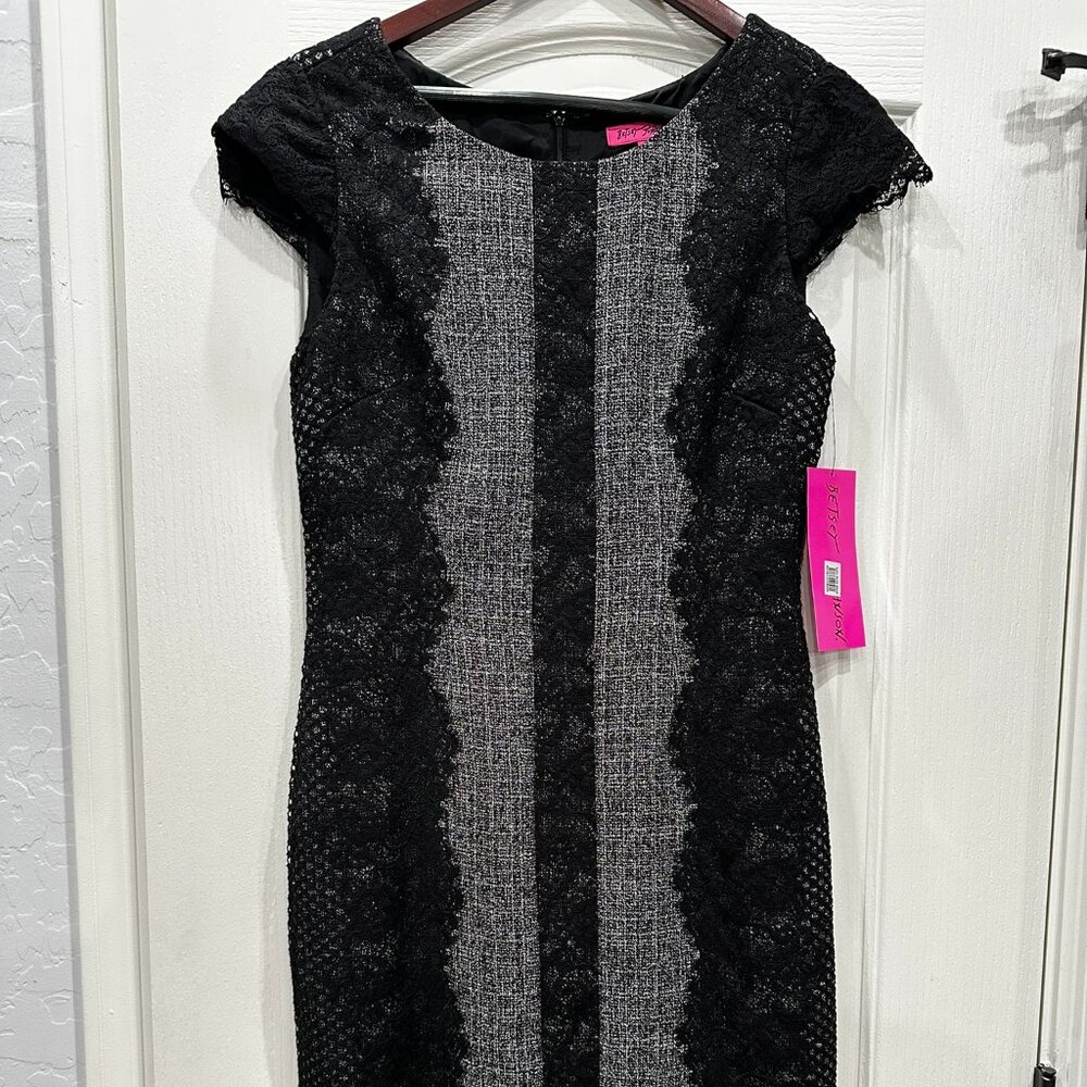 Black lace dress
